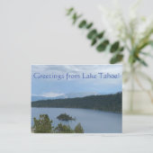 Groeten uit het Tahoe-meer! Briefkaart (Staand voorkant)
