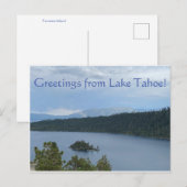 Groeten uit het Tahoe-meer! Briefkaart (Voorkant / Achterkant)