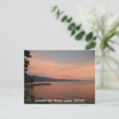 Groeten uit het Tahoe-meer! Briefkaart (Staand voorkant)