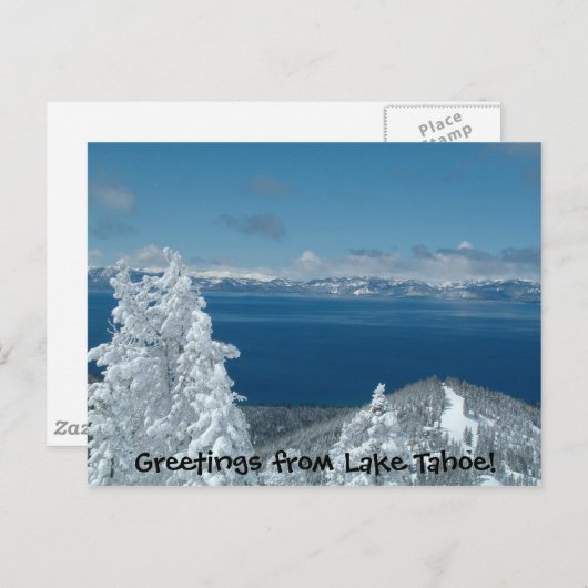 Groeten uit het Tahoe-meer! Briefkaart (Voorkant / Achterkant)