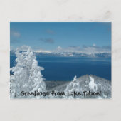 Groeten uit het Tahoe-meer! Briefkaart (Voorkant)