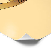 Groeten uit het teken van Santorini Perfect Poster (Hoek)