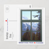 Groeten uit het Uitzicht van het Rocky Mountains W Briefkaart (Voorkant / Achterkant)