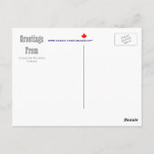 Groeten uit het Uitzicht van het Rocky Mountains W Briefkaart (Achterkant)