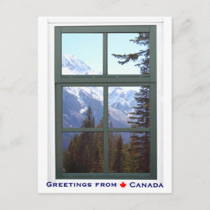 Groeten uit het Uitzicht van het Rocky Mountains W Briefkaart