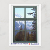 Groeten uit het Uitzicht van het Rocky Mountains W Briefkaart (Voorkant)