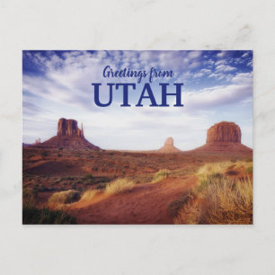 Groeten uit het UTAH-woestijnBriefkaart Briefkaart