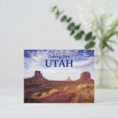 Groeten uit het UTAH-woestijnBriefkaart Briefkaart (Staand voorkant)