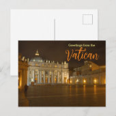 Groeten uit het Vaticaan Briefkaart Italië (Voorkant / Achterkant)