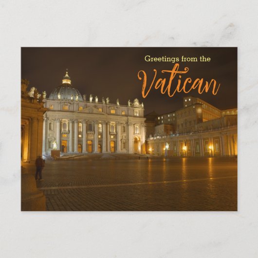 Groeten uit het Vaticaan Briefkaart Italië (Voorkant)