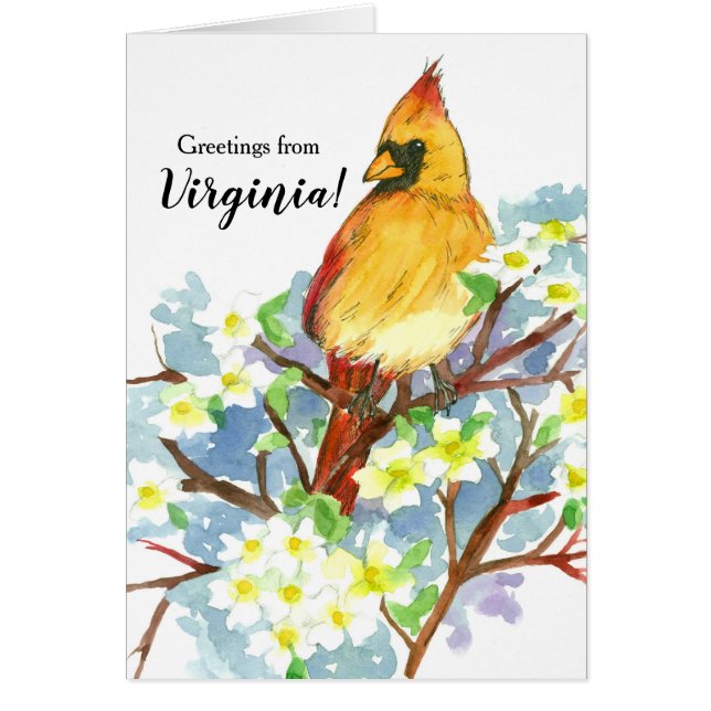 Groeten uit het Vrouw van Virginia Kardinaal Bird (Voorkant)
