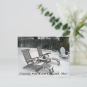 Groeten uit het warme Cleveland Ohio Briefkaart (Staand voorkant)