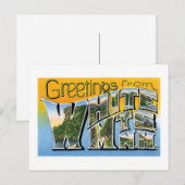 Groeten uit het Witte gebergte, New Hampshire! Briefkaart (Voorkant / Achterkant)