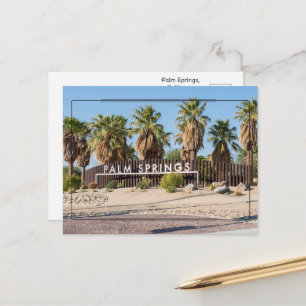 Groeten uit het zonnige Palm Springs, Californië Briefkaart