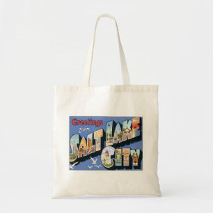 Groeten uit het zout Lake City Utah Tote Bag