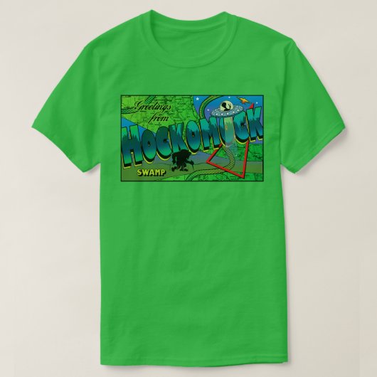 Groeten uit Hockomock Swamp T-shirt (Design voorkant)