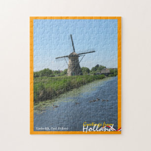 Groeten uit Holland Windmill en Ducks Puzzle Legpuzzel