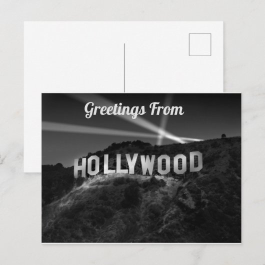Groeten uit Hollywood Briefkaart (Voorkant / Achterkant)