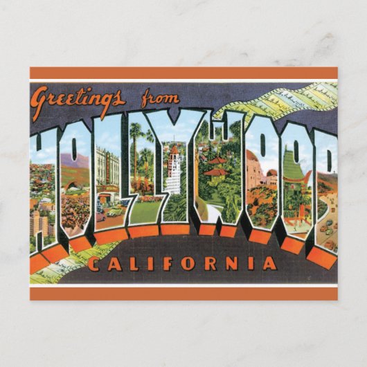 Groeten uit Hollywood Briefkaart (Voorkant)