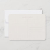 Groeten uit Hollywood Briefkaart, Linen Briefkaart (Achterkant)