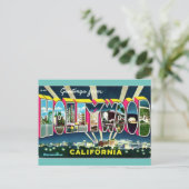 Groeten uit Hollywood California Travel Briefkaart (Staand voorkant)