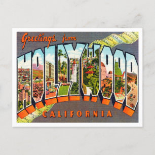 Groeten uit Hollywood, California Travel Briefkaart