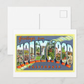  groeten uit Hollywood, Californië Briefkaart (Voorkant / Achterkant)