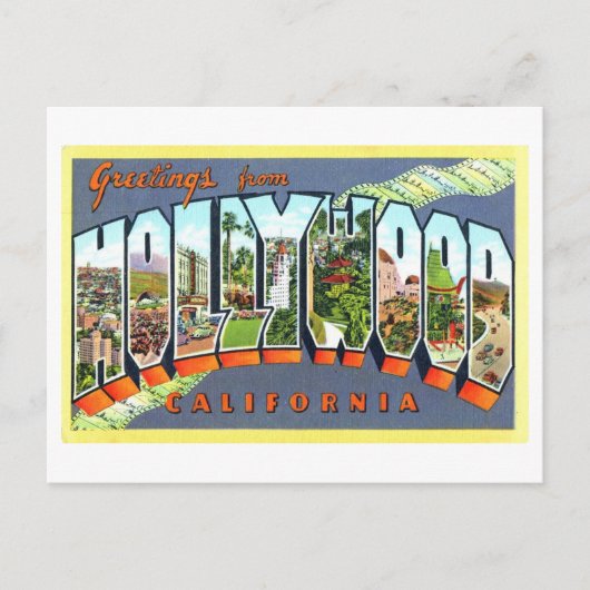  groeten uit Hollywood, Californië Briefkaart (Voorkant)