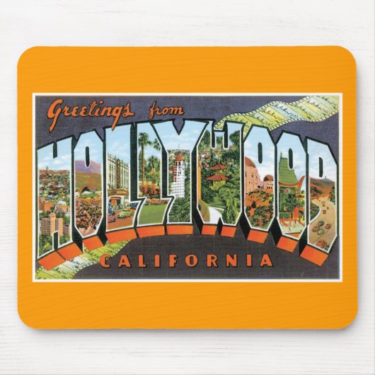 Groeten uit Hollywood! Muismat (Voorkant)
