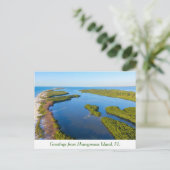 Groeten uit Honeymoon Island, Florida briefkaart (Staand voorkant)