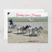 Groeten uit Hongarije Briefkaart (Voorkant / Achterkant)