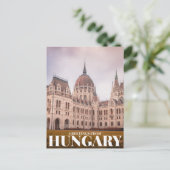 Groeten uit hongarije briefkaart (Staand voorkant)