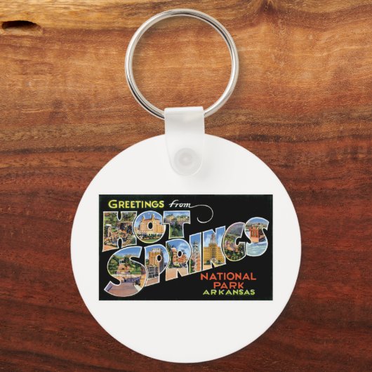 Groeten uit Hot Springs, Arkansas Sleutelhanger (Voorkant)