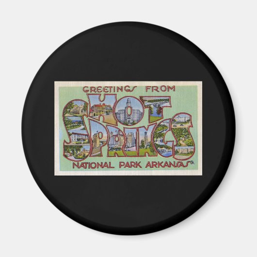 Groeten uit Hot Springs National Park Arkansas Magneet (Voorkant)