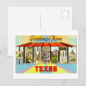  groeten uit Houston, Texas Briefkaart (Voorkant / Achterkant)