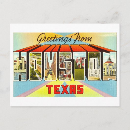  groeten uit Houston, Texas Briefkaart (Voorkant)