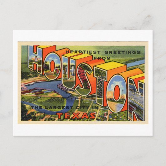  groeten uit Houston, Texas Briefkaart (Voorkant)