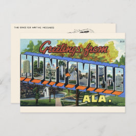 Groeten uit Huntsville, AL Briefkaart