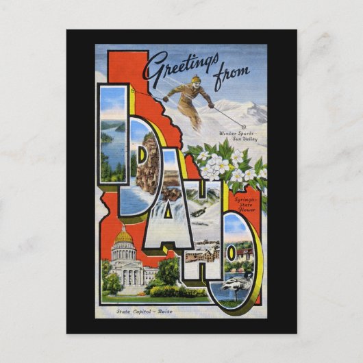Groeten uit Idaho Briefkaart (Voorkant)