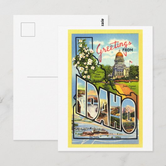  groeten uit Idaho Briefkaart (Voorkant / Achterkant)