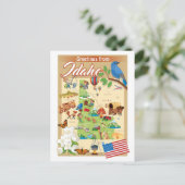 Groeten uit Idaho Briefkaart (Staand voorkant)
