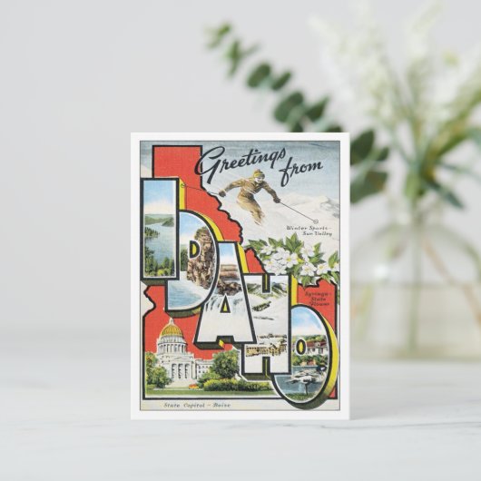 Groeten uit Idaho Briefkaart (Staand voorkant)