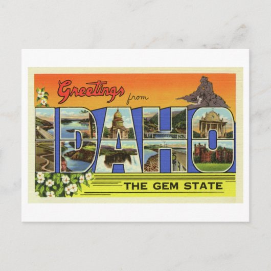 groeten uit Idaho Briefkaart (Voorkant)