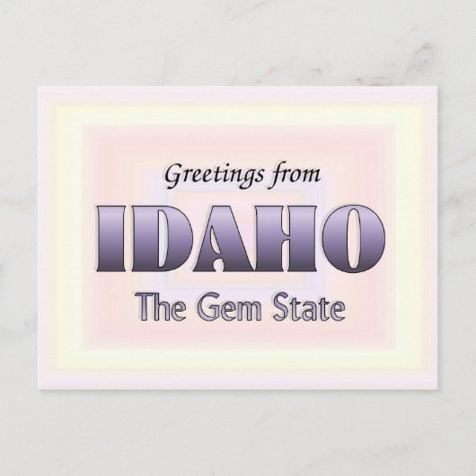 Groeten uit Idaho Briefkaart (Voorkant)