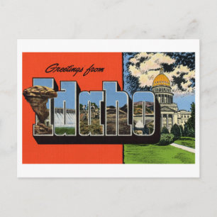 groeten uit Idaho Briefkaart
