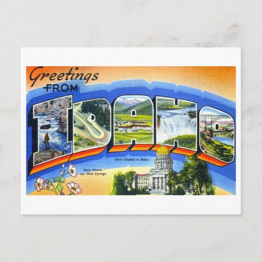  groeten uit Idaho Briefkaart (Voorkant)