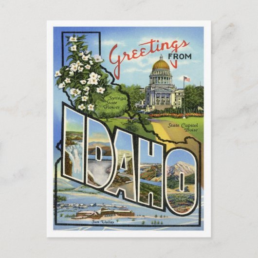 Groeten uit Idaho Briefkaart (Voorkant)