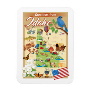 Groeten uit Idaho Magneet