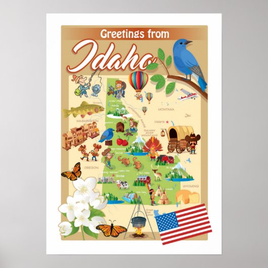Groeten uit Idaho Poster (Voorkant)