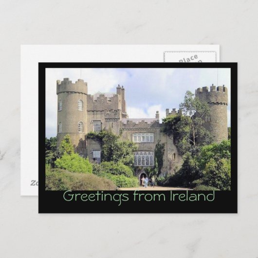 Groeten uit Ierland briefkaart (Voorkant / Achterkant)